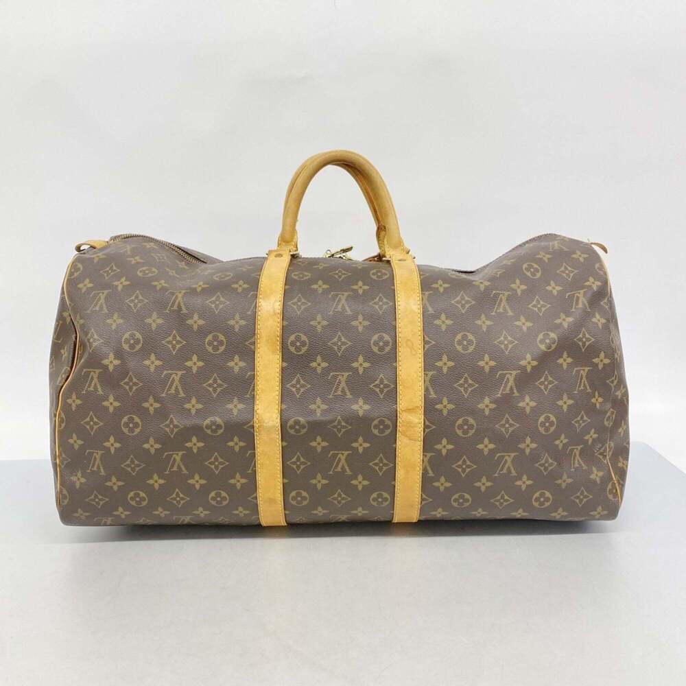 LOUIS VUITTON Authentic Brown Monogram Keepall 55 Boston Bag - Picture 11 of 11